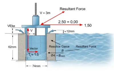 Calcul des forces sur la porte d’écluse
