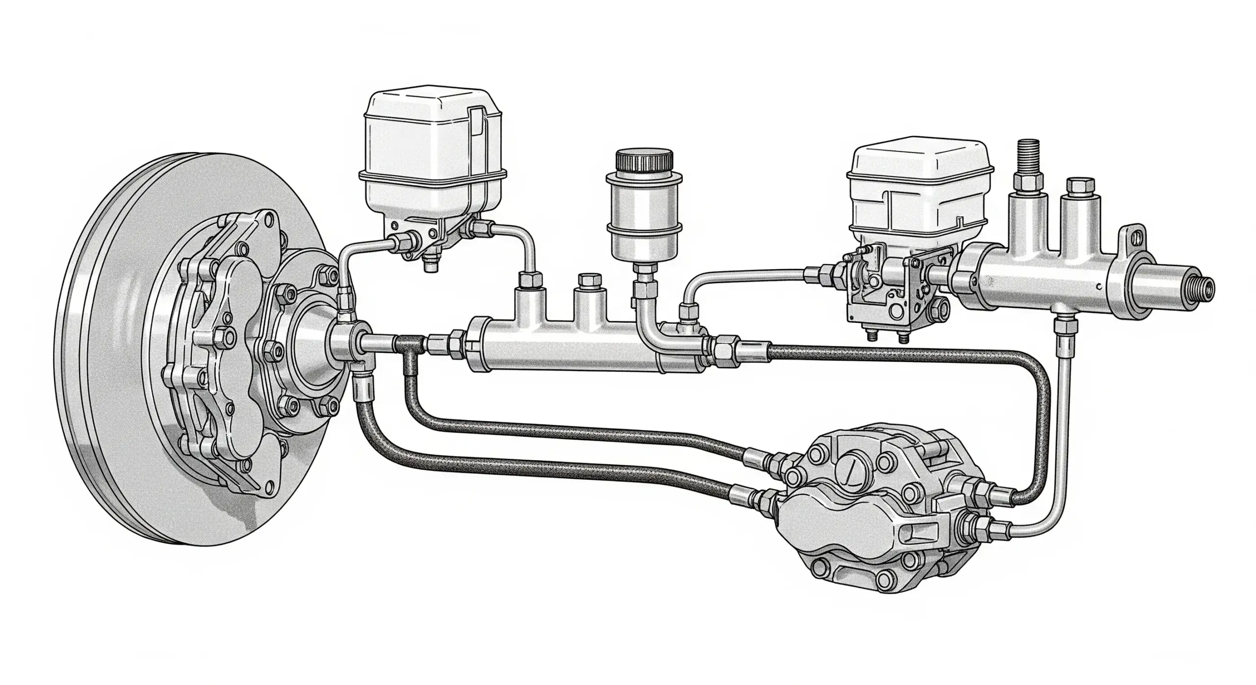 Conception d'un Circuit de Freinage  étude hydraulique